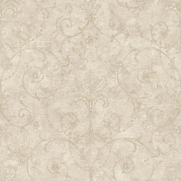 York NK2039 Nantucket Baroque Allover Wallpaper