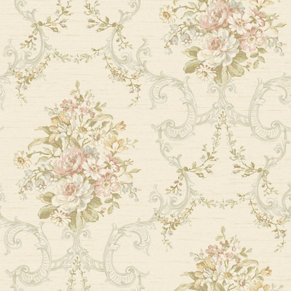 York NK2080 Nantucket Floral & Ornamental Wallpaper