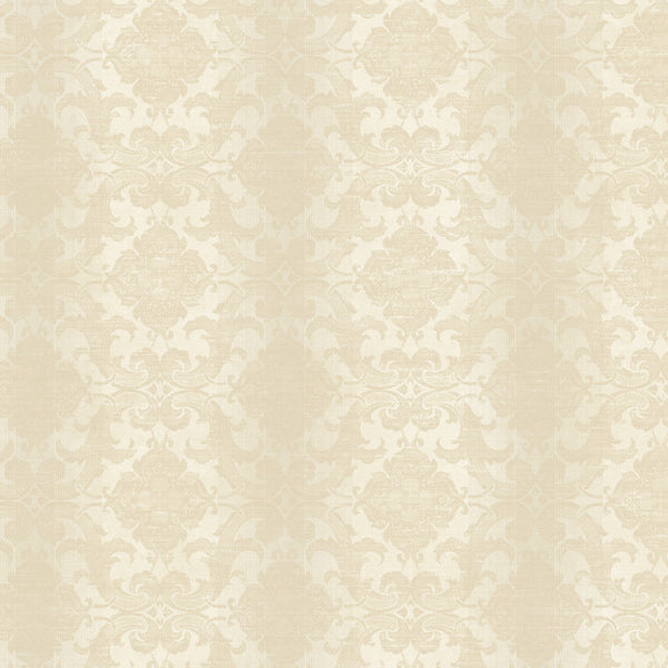 York NK2120 Nantucket Woven Damask W/Stripe Wallpaper
