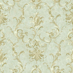 York NV6031 Baton Rouge Painterly Ornamental Damask Wallpaper