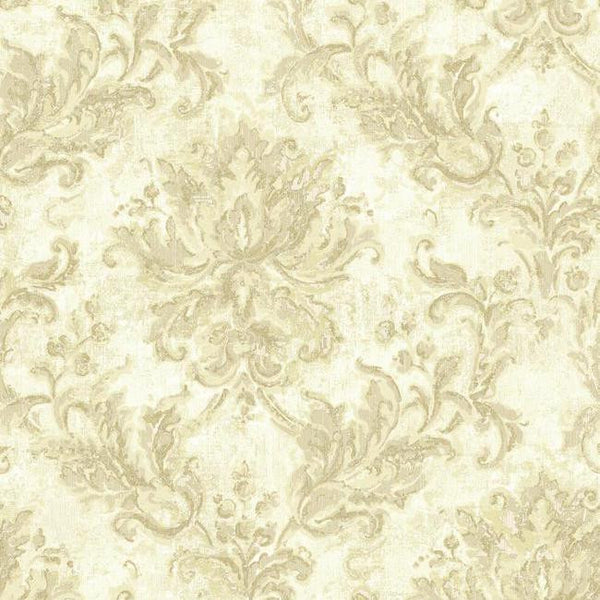 York NV6045 Baton Rouge Vintage Damask Wallpaper