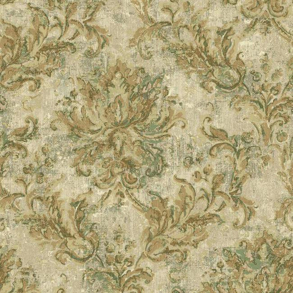 York NV6047 Baton Rouge Vintage Damask Wallpaper