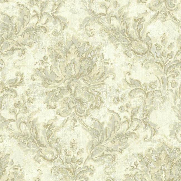 York NV6048 Baton Rouge Vintage Damask Wallpaper