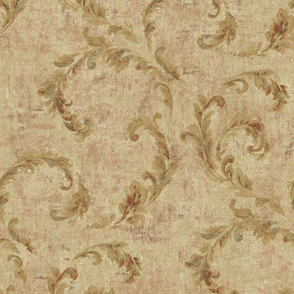 York NV6054 Baton Rouge Vintage Scroll Wallpaper