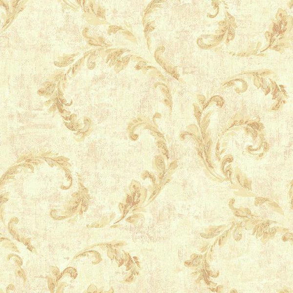 York NV6057 Baton Rouge Vintage Scroll Wallpaper
