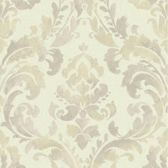 York NV6071 Baton Rouge Iridescent Framed Damask Wallpaper