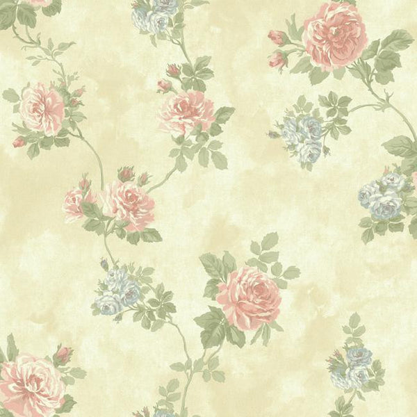 York NV6086 Baton Rouge Vintage Rose Wallpaper