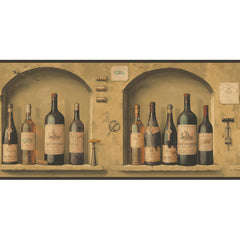 York Wallpaper NV9652B Border Portfolio II The Wine is Fine Border