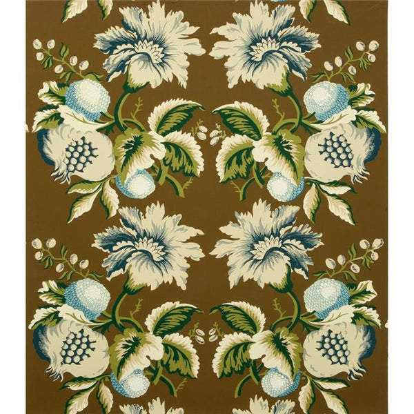 Lee Jofa Wallpaper P2013101.650 Jessup Paper Sepia/Indigo