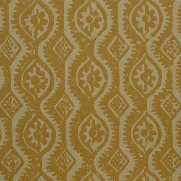 Lee Jofa Wallpaper PBFC-3509.4 Small Damask Ochre