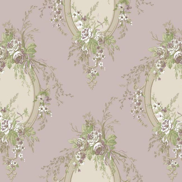 York Wallpaper PN0464 Floral Cameo