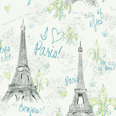 York PW3908 Girl Power 2 Paris Wallpaper