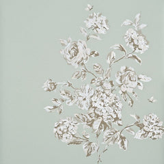 Baker Lifestyle Wallpaper PW78003.5 Mottisfont Aqua/Silver
