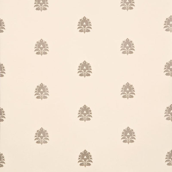 Baker Lifestyle Wallpaper PW78006.3 Hestercombe Sprig Linen/Silver