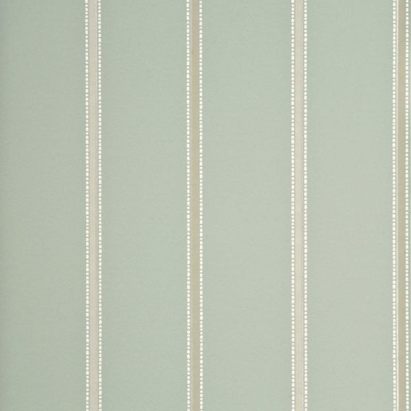 Baker Lifestyle Wallpaper PW78016.2 Tasie Stripe Aqua/Stone/Silver