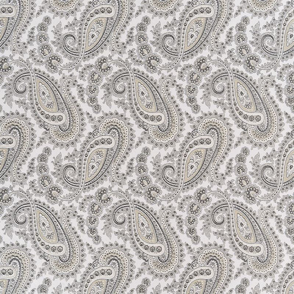 Baker Lifestyle Wallpaper PW78018.1 Kathak Paisley Ivory/Silver