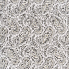 Baker Lifestyle Wallpaper PW78018.1 Kathak Paisley Ivory/Silver