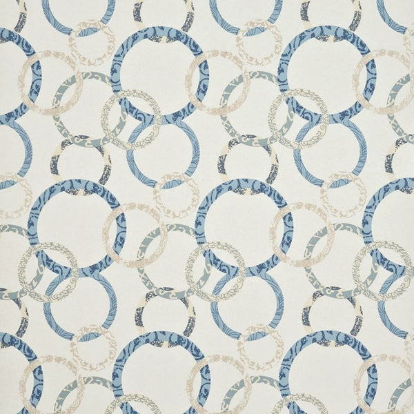 Baker Lifestyle Wallpaper PW78019.6 Roundel Delft/Neutral