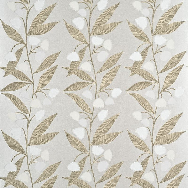 Baker Lifestyle Wallpaper PW78020.1 Bell Flower Silver/Biscuit