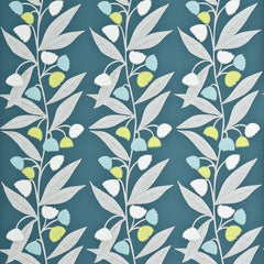 Baker Lifestyle Wallpaper PW78020.5 Bell Flower Teal/Aqua/Lime
