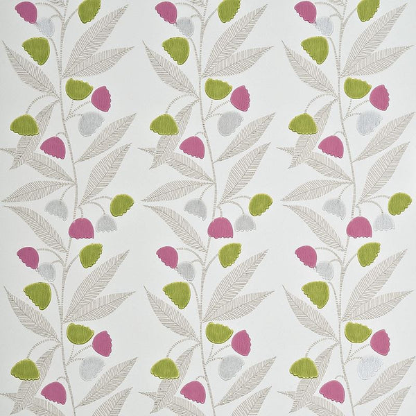 Baker Lifestyle Wallpaper PW78020.7 Bell Flower Fuchsia/Spring
