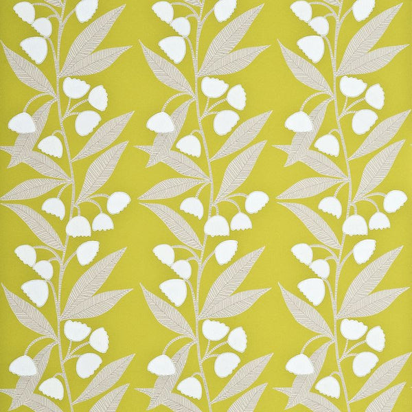Baker Lifestyle Wallpaper PW78020.8 Bell Flower Lime/Ivory