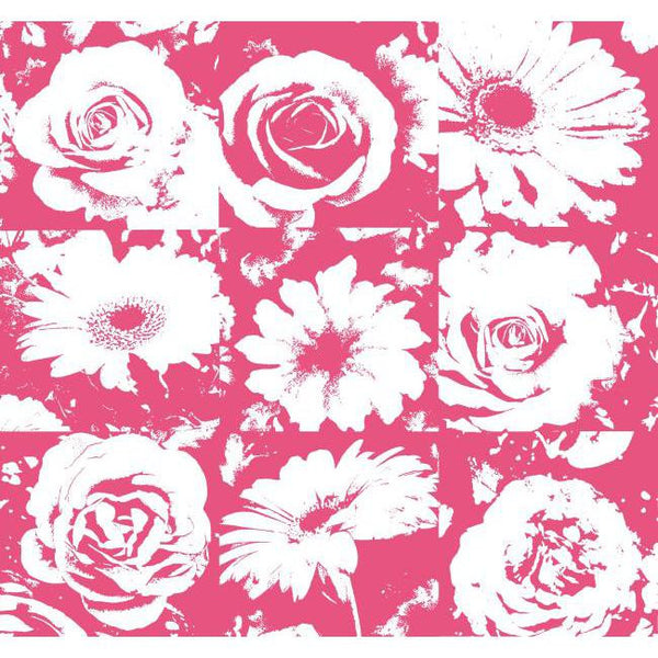York RB4201 Pink & Purple Book Petal Pusher Wallpaper