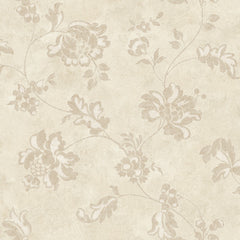 York RE9057 Vintage Patina Damask Document Wallpaper