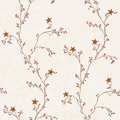 York Wallpaper RF3525CB Star Berry Vine
