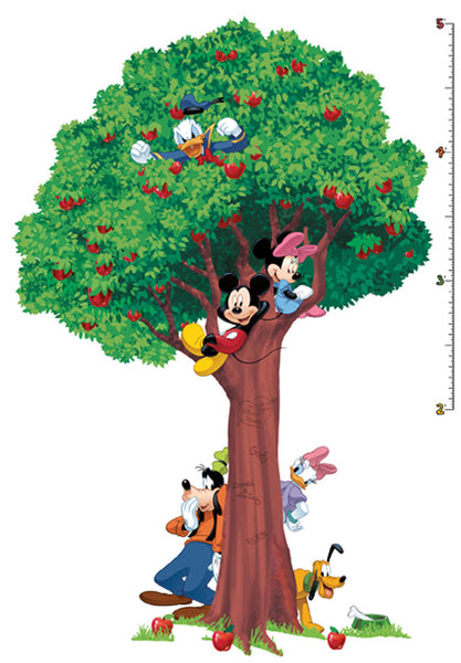 York Wallpaper RMK1514SLMDK Disney Mickey Tree Grow Chart