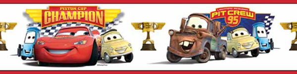 York Wallpaper RMK1517BCSDK Cars - Disney Piston Cup Champion
