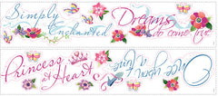 York Wallpaper RMK1521SCSDK Disney Princess - Princess Quote