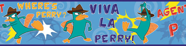 York Wallpaper RMK1533BCSDK Disney - Phineas and Ferb Agent P