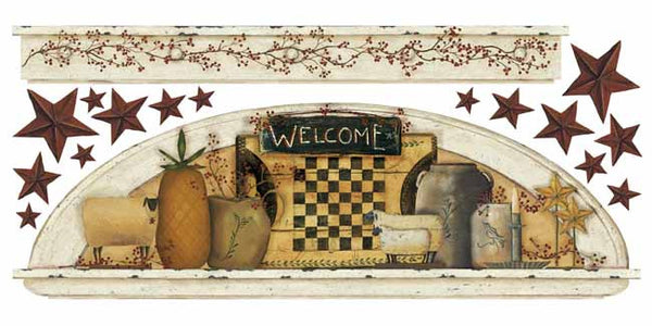 York Wallpaper RMK1571GMCB Primitive Arch