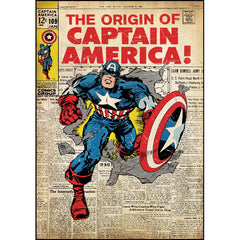 York Wallpaper RMK1646SLG Captain America Cover Poster