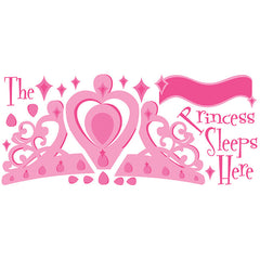 York Wallpaper RMK1787GM Princess Sleeps Here
