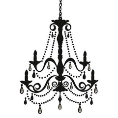 York Wallpaper RMK1805GM Border Book Chandelier with Gems Wall Decal