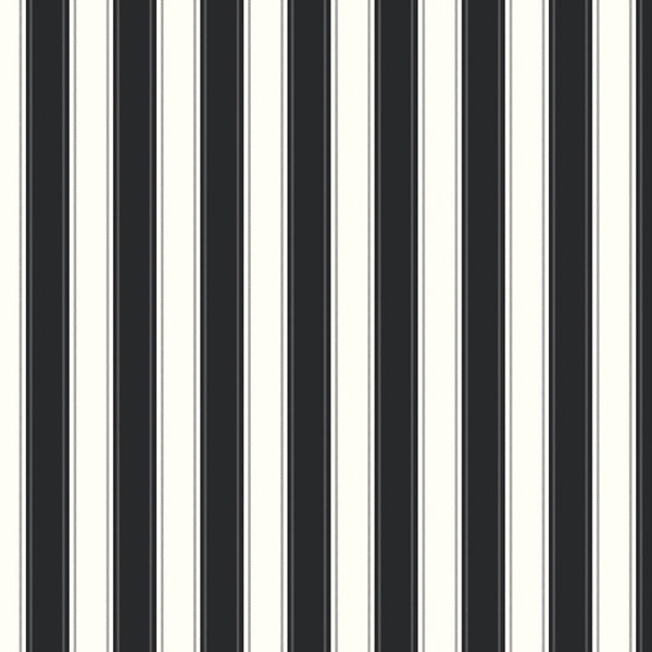 York SA9159 Black & White Silk Stripe Wallpaper
