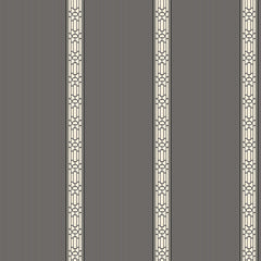 York SA9209 Black & White Oriental Banding Stripe Wallpaper