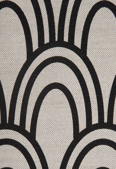 FSchumacher Fabric SCALLOP-1 Scallop Black