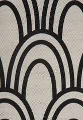 FSchumacher Fabric SCALLOP-1 Scallop Black