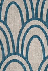 FSchumacher Fabric SCALLOP-2 Scallop Prussian