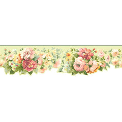 York Wallpaper SM8564B Border Book Document Floral Border