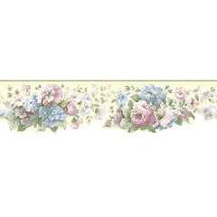 York Wallpaper SM8565B Border Book Document Floral Border