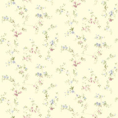 York SM8581 Blue Book Document Vine Wallpaper
