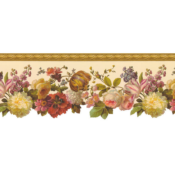 York Wallpaper TK6370B Border Portfolio II Floral Border