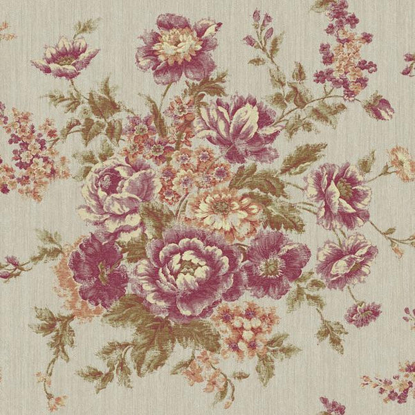 York VR3401 Rhapsody Rose Tapestry Wallpaper