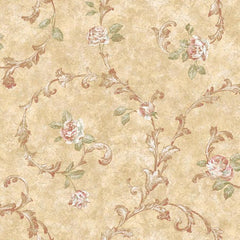 York VR3441 Rhapsody Rose Scroll Wallpaper