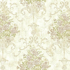 York VR3466 Rhapsody Floral Urn Wallpaper