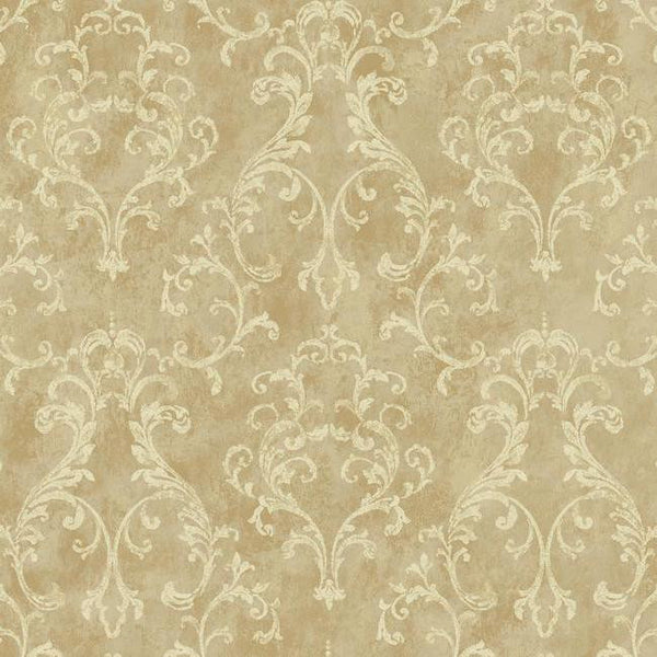 York VR3485 Rhapsody Small Scroll Wallpaper